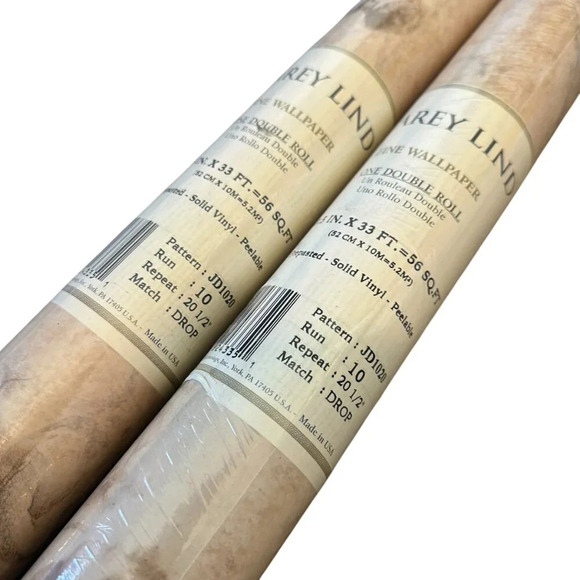 Carey Lind Fine Wallpaper JD1020 Discontinued Double Roll 20.5" x 33 Ft NEW x 2 - Picture 5 of 10